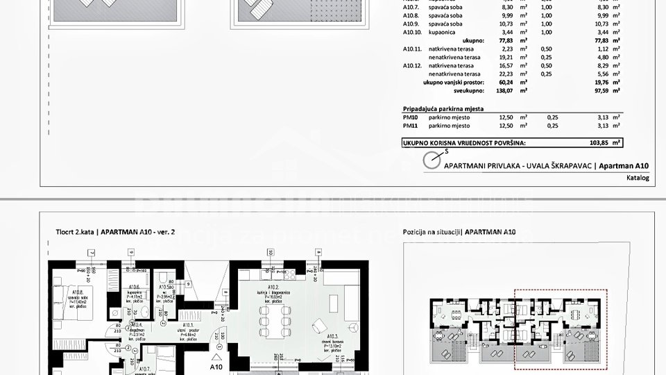 Wohnung, 61 m2, Verkauf, Privlaka
